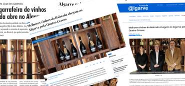 Inauguração e novo conceito da Garrafeira Quatro Cravos em destaque na imprensa Algarvia