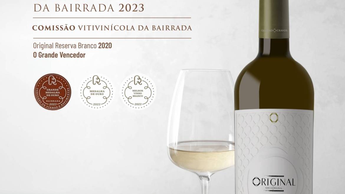 Original Reserva Branco 2020 “O Grande Vencedor” Grande Medalha de Ouro 2023, Melhor Vinho Branco 2023