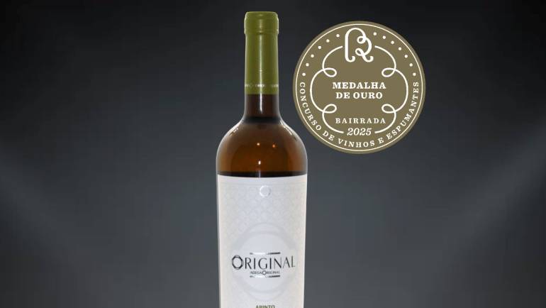 ORIGINAL RESERVA BRANCO – MEDALHA DE OURO NO CONCURSO VINHOS E ESPUMANTES DA CV BAIRRADA